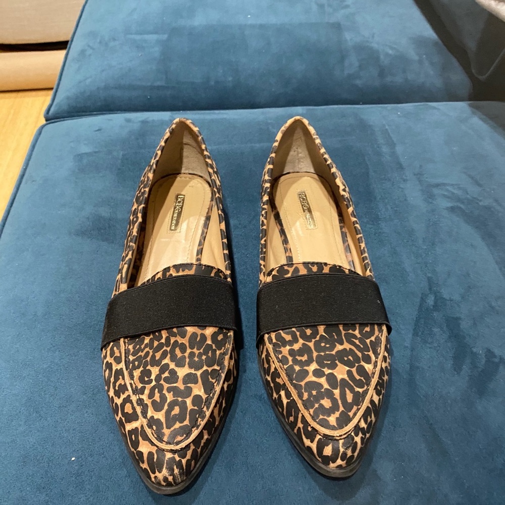 BCBG Generation Cheetah Print Loafers